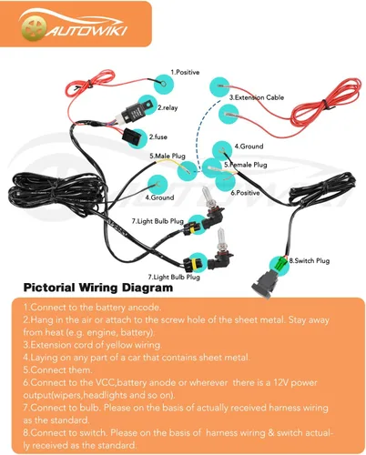 Vista 7 de Luces antiniebla para Subaru Impreza 2015-2016, 2 piezas de repuesto OEM faros antiniebla (interruptor y kit de cableado incluido)