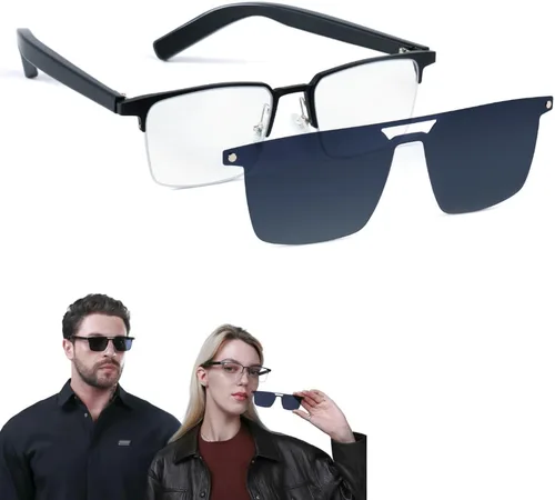 Vista 11 de LIMU Gafas de sol inteligentes Gen 5 AI – Gafas de sol inteligentes de diseño alemán con intérprete de IA en tiempo real, audio Bluetooth de oreja