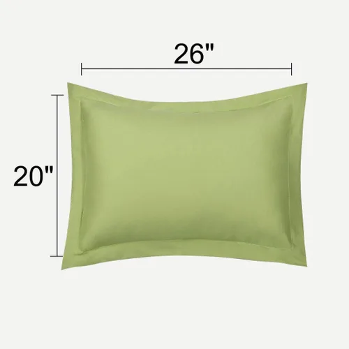 Vista 8 de uxcell Paquete de 2 fundas de almohada de microfibra cepillada suave con cierre de sobre, estándar (20 x 26 pulgadas), color verde aguacate