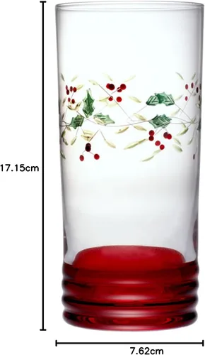 Vista 5 de Pfaltzgraff Winterberry - Vasos enfriadores (20 onzas, juego de 4)
