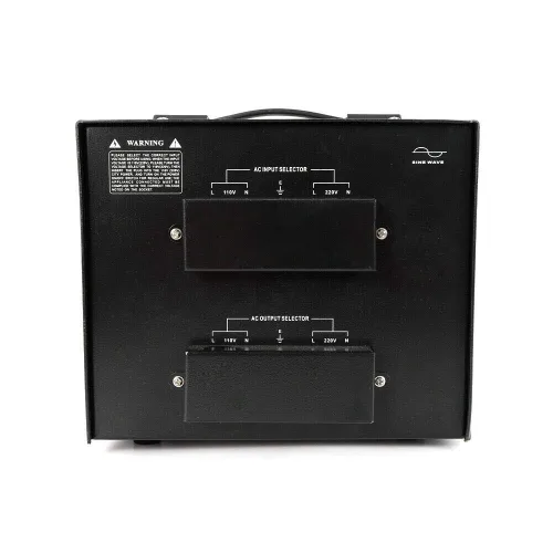 Vista 6 de Transformador convertidor de voltaje de 5000 vatios, convertidor de voltaje elevador y reductor de alta resistencia, 110V/220V, protección