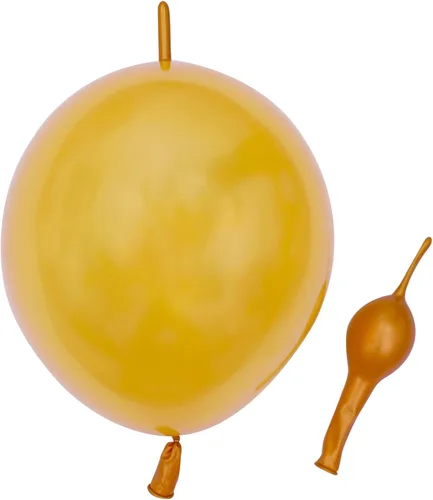 Vista 2 de Globos de eslabones de 12 pulgadas, globos de látex Quick Linkale 60 piezas para bodas, cumpleaños, Halloween, Navidad, decoraciones de festivales
