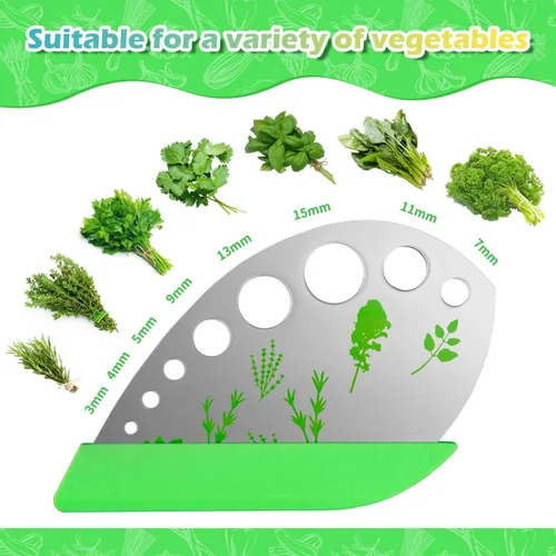 Vista 5 de VlBlRlIT2025 - Tijeras de hierbas mejoradas, pelador de hojas, tijeras de cocina de acero inoxidable de 5 cuchillas, peladores para cocina