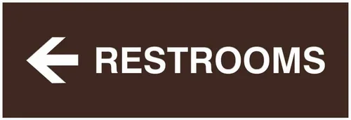 Vista 19 de Signs ByLITA Basic Restrooms - Letrero direccional para pared o puerta (negro), pequeño (paquete de 1)