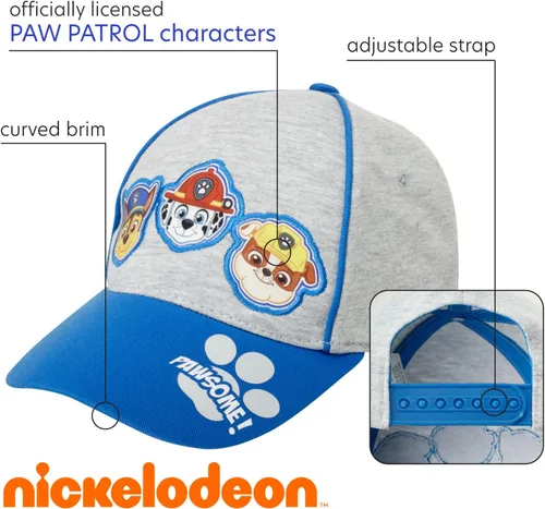 Vista 2 de Nickelodeon Gorra de béisbol de algodón Paw Patrol para niños pequeños (de 2 a 4 años)