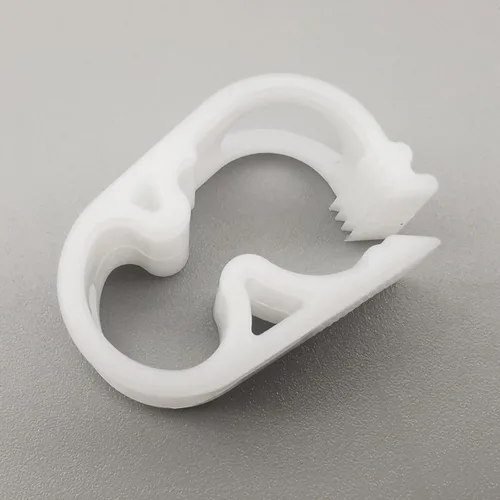 Vista 12 de Abrazadera de tubo de plástico PBT de 284.0 °F resistente al calor, clip de tubo ajustable, abrazadera de manguera de control de flujo industrial