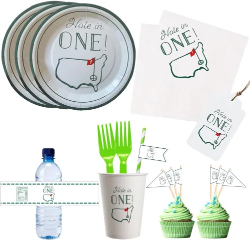 Vista 11 de Servilletas de cóctel de golf, paquete de 100 servilletas de papel con temática de golf Par-Fect Together para boda, ensayo, cena, despedida