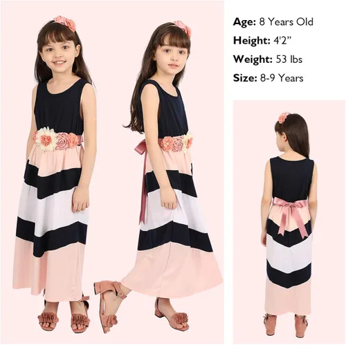 Vista 2 de Hosukko - Vestidos para mí y mamá, cinturón y diadema (bolsillos laterales).