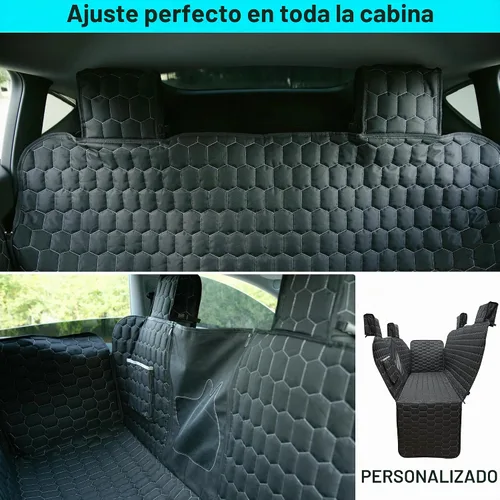 Vista 2 de Meginc Fundas de Asiento para Perros para Asiento Trasero, Asiento de Coche para Perros para Tesla Model 3, Funda de Asiento para Mascotas 100%
