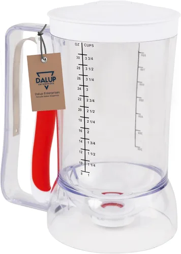 Vista 6 de Vertedor de panqueques y dispensador de masa para cupcakes sin desorden Capacidad de 4 tazas Control de vertido de precisión y mango fácil