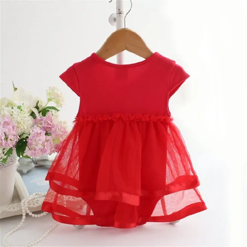 Vista 3 de Niyage Conjunto de ropa de bebé para niñas conjunto de mameluco de tutú para bebé trajes de fiesta