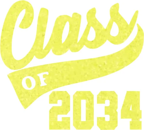 Vista 22 de Adhesivo de graduación para planchar en la clase de 2034, calcomanía para camiseta de secundaria, parche de graduación HTV para graduados