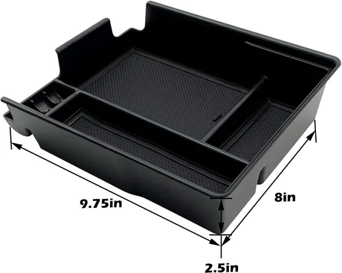 Vista 4 de Organizador de consola central compatible con Hyundai Palisade 2022 2021 2020 Accesorios (Negro)