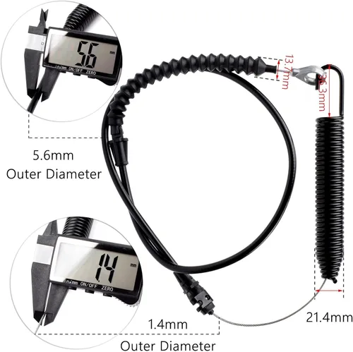 Vista 7 de 946-05124A Cable de compromiso de cubierta para artesano, Cub Cadet, MTD, Huskee, Murray, Troy-Bilt Bolens, máquinas de patio, cortacésped Yard-Man