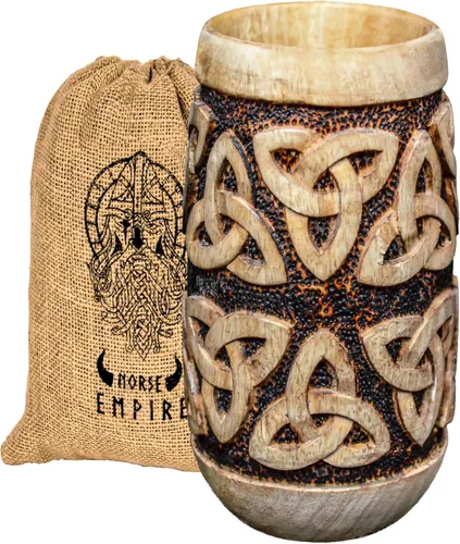 Vista 9 de Jarra de Cerveza de Madera Premium 20Oz Estilo Urnes 100% Hecha a Mano Jarra de Cerveza Accesorios de Vino Regalos Vikingos Regalo Medieval Tankard