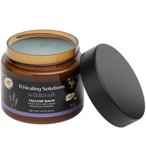 Vista 10 de Healing Solutions - Sargo de ternera y bálsamo de miel para la cara (1.8oz), 100% alimentado con pasto/hierba terminada con miel de manuka