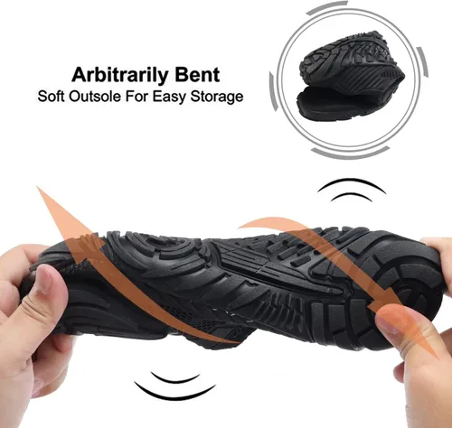 Vista 6 de MAYZERO Zapatos de agua para hombres y mujeres, zapatos de surf, playa, piscina, zapatos de punta ancha, senderismo, zapatos de agua, zapatillas