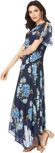 Vista 4 de Roaman's Vestido de lentejuelas florales de talla grande para mujer