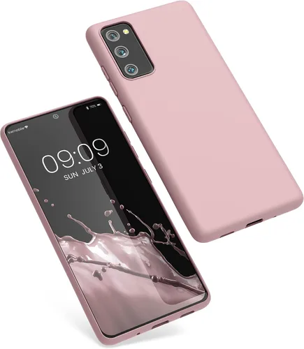 Vista 8 de kwmobile Funda compatible con Samsung Galaxy S20 FE - Funda protectora de silicona TPU suave y delgada - Rosa vintage
