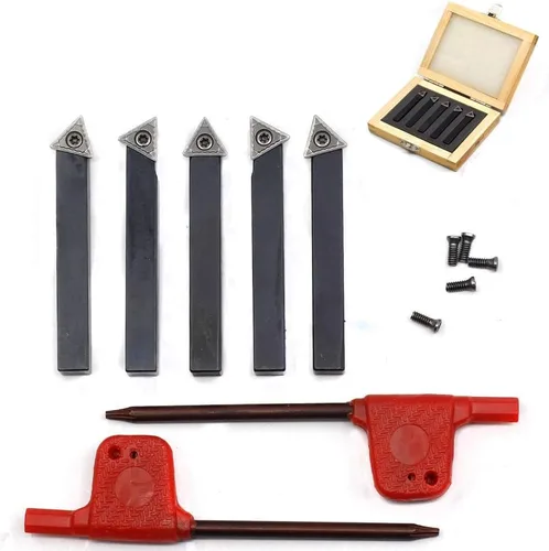 Vista 11 de OSCARBIDE Soporte para herramientas de torneado de carburo indexable de 1/2 1/2 mini