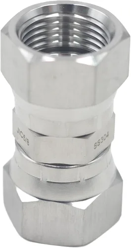 Vista 12 de HFS(R) 1" Female JIC Swivel x 1" Female JIC Swivel Nut Union Stainless Steel 304