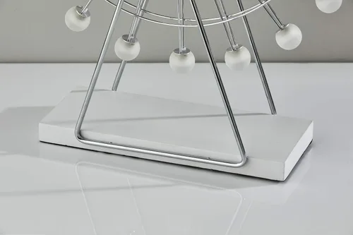 Vista 5 de Adesso Home 2120-22 Lámpara de mesa LED de transición de la colección Coney en acabado cromado, 5.25 pulgadas, grande, bronce