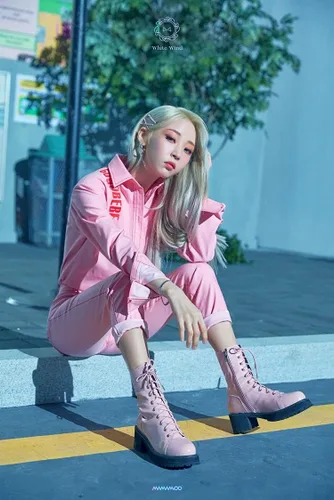 Vista 8 de Mamamoo - Viento blanco 9 álbum de CD folleto de 82p 1p tarjeta fotográfica 1p marco de fotos y tarjeta especial seguimiento K-POP sellado