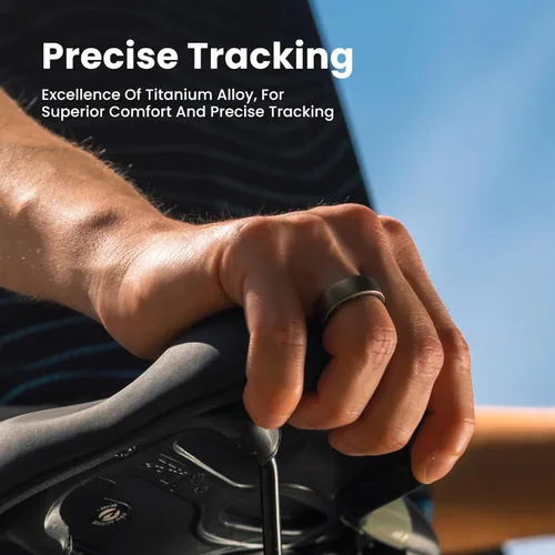 Vista 2 de Amazfit Helio Smart Ring, monitor de sueño/corazón, resistente al agua, iOS