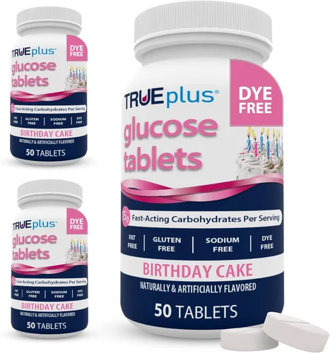 Vista 39 de TRUEplus® Tabletas de glucosa, sabor surtido (uva, frambuesa, naranja), botella de 50 unidades (1) Chewable Tablets, 15g Fast-Acting