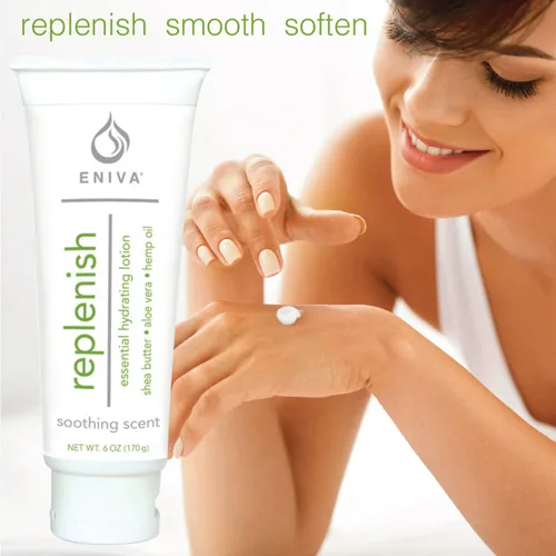 Vista 4 de Eniva Crema hidratante prémium para cuerpo y cara para piel seca, loción hidratante natural, no grasa, fragancia ligera, (6 onzas)