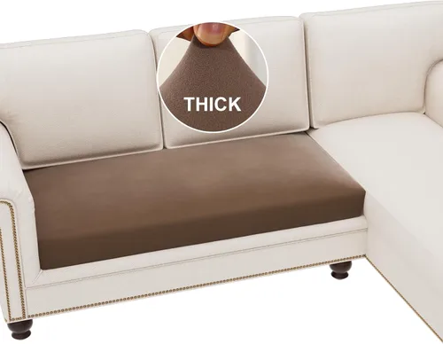 Vista 59 de H.VERSAILTEX Fundas de cojín de vellón para sofá, fundas elásticas para sillas de sala de estar, fundas de sofá modular, tela cómoda y duradera