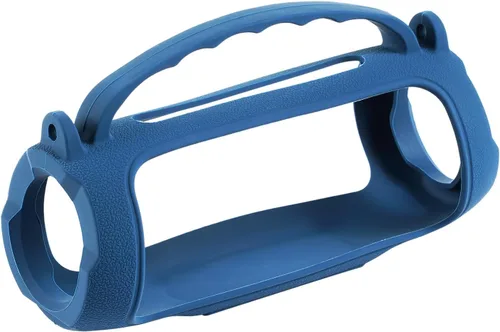 Vista 8 de Funda de silicona compatible con altavoz Bluetooth portátil impermeable JBL Charge 5 (azul)