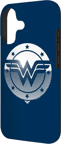 Vista 2 de Wonder Woman Funda con logotipo de escudo de medio tono para iPhone 17