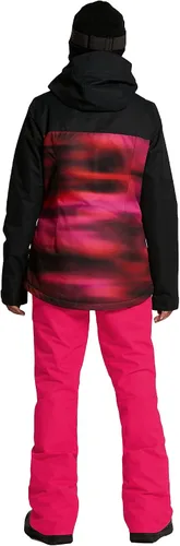 Vista 7 de Volcom Chaqueta con capucha para mujer, con aislamiento, snowboard, esquí, invierno, Negro