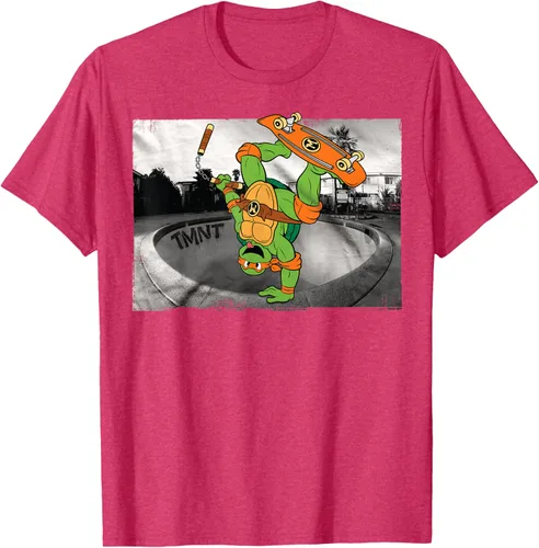 Vista 21 de Teenage Mutant Ninja Turtles Michelangelo - Camiseta de patinaje, Negro, S