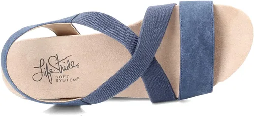Vista 6 de Sandalia LifeStride Mexico, de cuña, para mujer
