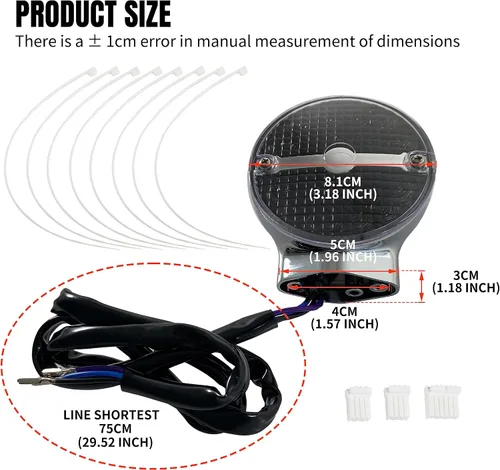 Vista 6 de Barra de luz LED trasera indicadora de señal de giro para Road King, lente ahumada, carcasa cromada, señal de giro para Harley Electra Glide