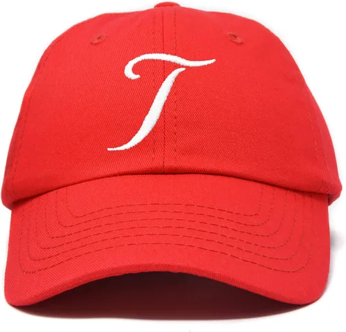 Vista 16 de DALIX Gorra de béisbol con letra T para mujer, con monograma y bordado cursivo Beige