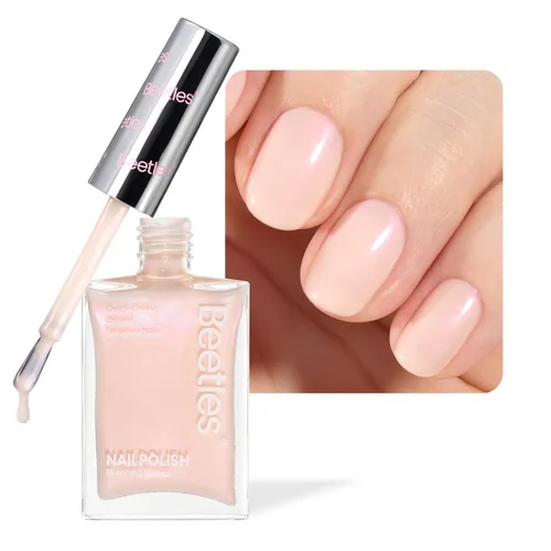 Vista 13 de Beetles - Esmalte de uñas Bubble Bliss, 2 en 1, fortalecedor de uñas, esmalte de crecimiento de uñas, capa base para uñas delgadas dañadas, uñas