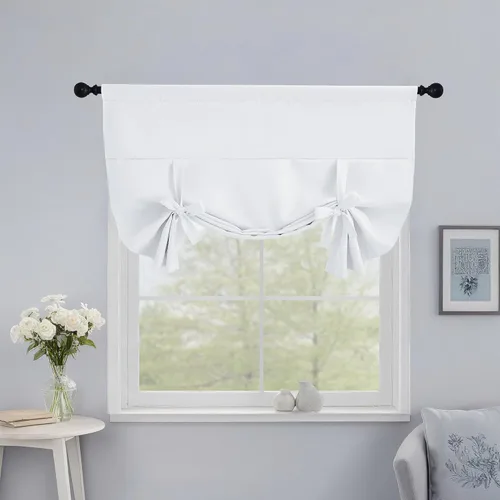 Vista 13 de NICETOWN Cortina Opaca con Aislamiento Térmico – Persiana Enrollable para Ventana de Bebé para Dormitorio/Acción de Gracias