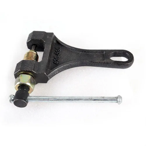 Vista 6 de Tensor de cadena 420 Cadena de resorte de rodillo 42L Link 4 Master Link Chain Breaker con rodillo de 1-3/4 pulgadas para 212cc 6.5Hp 196cc 125cc