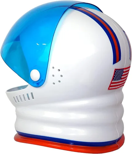 Vista 3 de Casco espacial, Blanco, One Size Adult