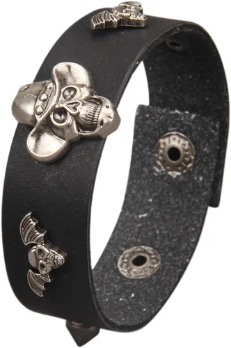 Vista 14 de Jeilwiy Pulseras de cuero punk para hombres, pulseras hechas a mano, brazalete ancho, joyería trenzada, color negro y marrón, ajustable, regalos