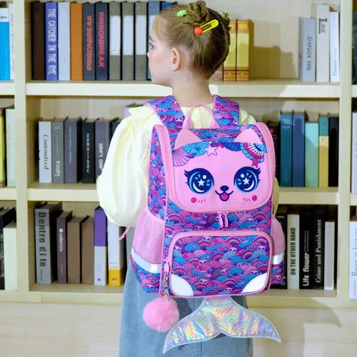 Vista 25 de KLFVB Mochila de 3 piezas para niñas y niños, bolsa de libros de dinosaurio de unicornio de 15 pulgadas con lonchera, bolsa escolar preescolar