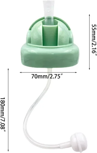 Vista 3 de Accesorios reemplazables para botellas, tapa de pajilla, cubierta para convertir biberón Hegen para biberón de lactancia Hegen, parte cuadrada
