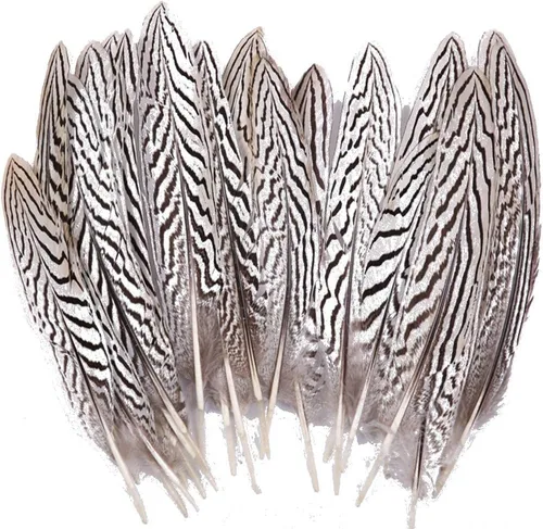 Vista 5 de Sowder 50pcs plumas de plumaje de faisán verde 1.5-3 pulgadas decoración de la boda del hogar