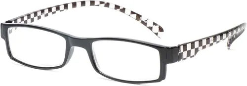 Vista 15 de Calabria 762 Gafas de lectura colgantes alrededor del cuello, lentes azules o transparentes, para hombres y mujeres, duraderos y modernos, patillas