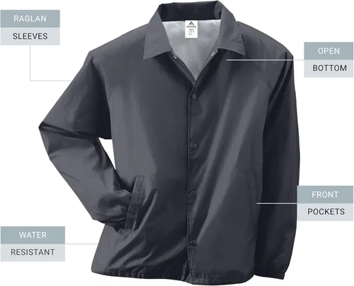 Vista 59 de Augusta Sportswear Chaqueta de entrenador de nailon para hombre/forrada