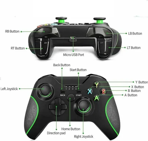 Vista 5 de 2.4G Wireless Controller Replacement for Xbox One Controller Game Controller for Xbox oneXbox one SXbox one X Wireless Controller Gamepad Joystick