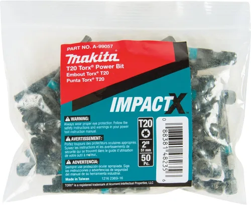 Vista 7 de Makita A-96730 Impactx T15 Torx 2″ Power Bit, 2 Pack